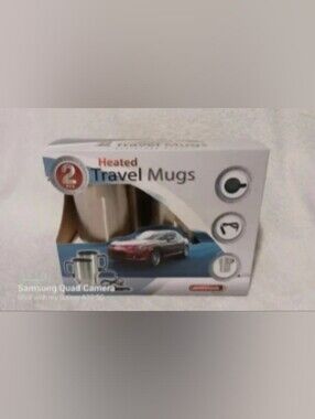 Set Of Two 16 OZ Stainless steel heated travel mugs